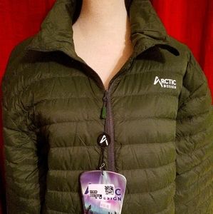 Arctic Circle Unisex Green Puffer Jacket NWT Sz 2X